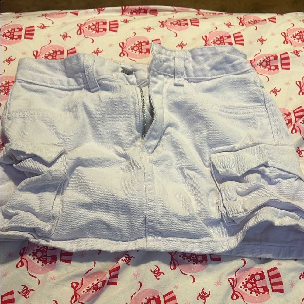 White Women's Cargo Shorts